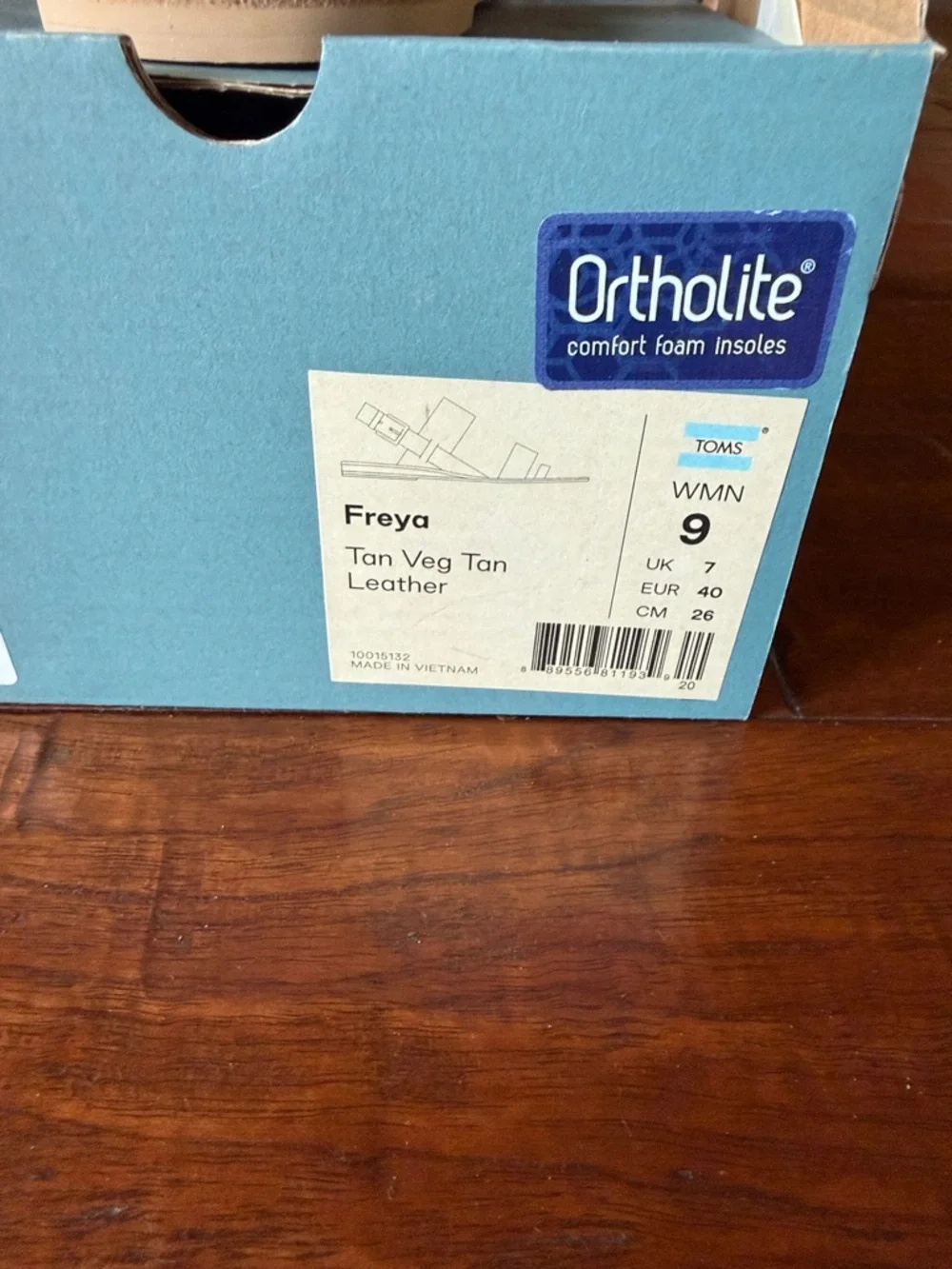 Toms Freya Tan Leather Slide Sandals NWT New Size 9 - Picture 5 of 7